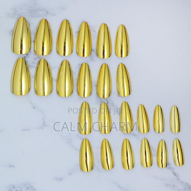 24pcs Solid Chrome Colour Press-on Nails - thumbnail 19