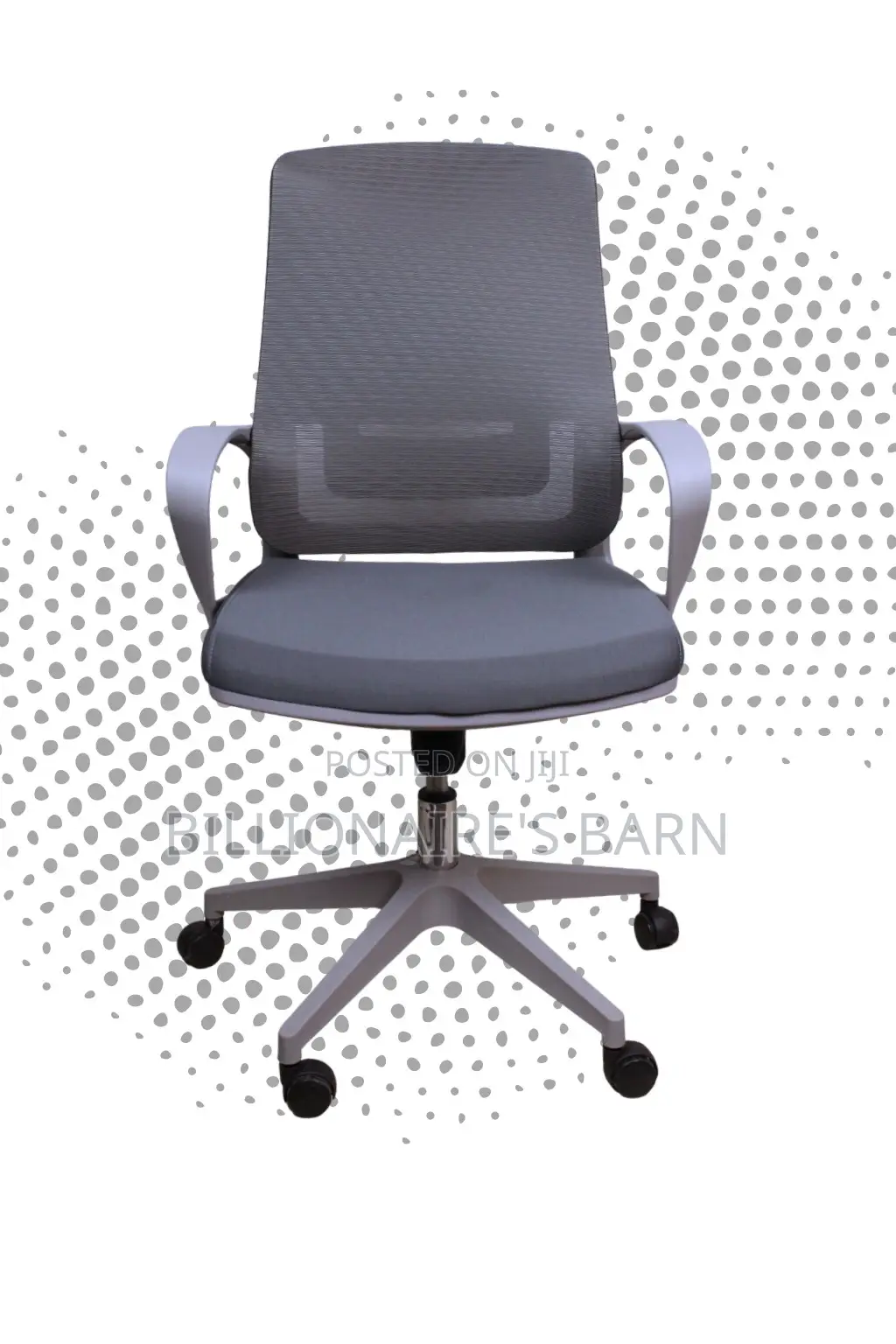 Pro-Grade Grey Ergonomic Mesh Office Chair | Adjustable Height