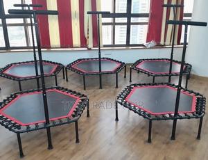 Hexagon Trampoline With A Handle - thumbnail 2