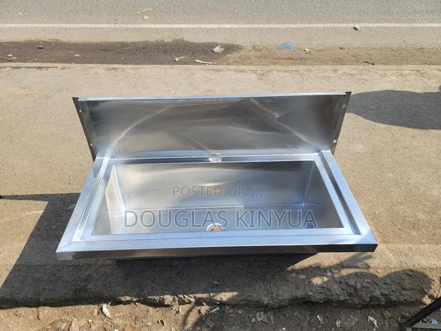 Wall Stainless Steel Scrub Sink (Ss Hospital Scrub Sink):