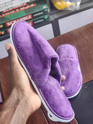 Dark Lilac Purple Indoor Sippers Soft Fur Warm Slippers