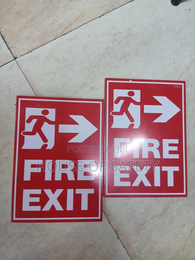 Red Fire Safety Signages A4 - main view