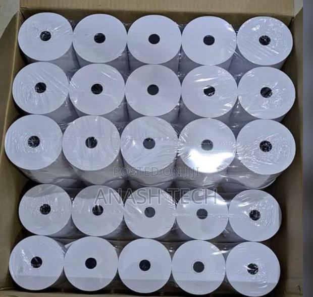 High Clarity 80mm by 80mm by 13mm Thermal Rolls Paper
