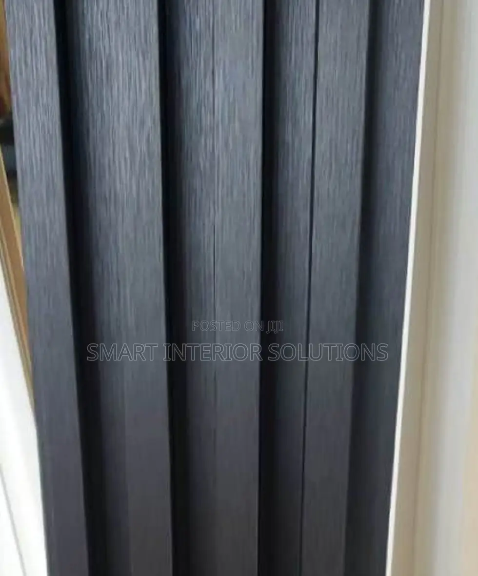 Black Fluted Panel