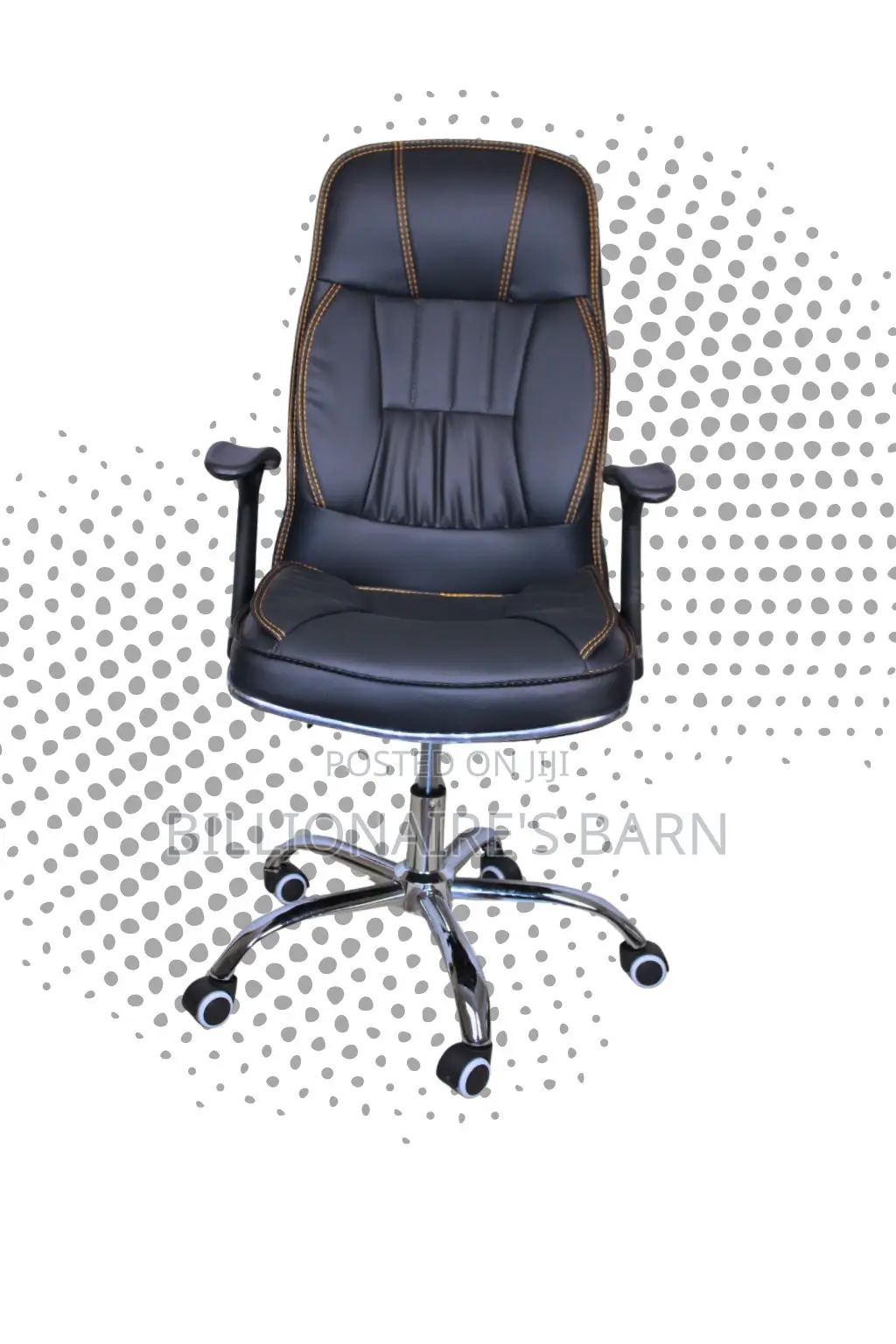 Executive Leather Office Chair | New Arrival Padded Armrests