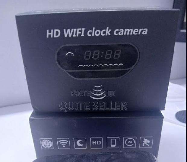 Wifi Wall Clock Hidden Spy Camera With Remote Phone Access Supports