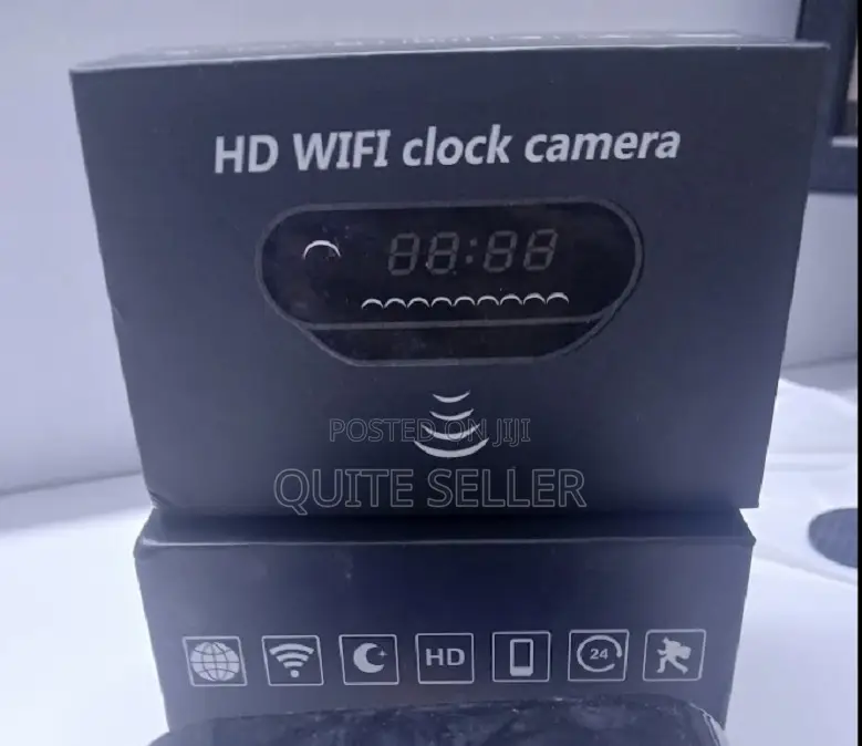 Wifi Wall Clock Hidden Spy Camera With Remote Phone Access Supports