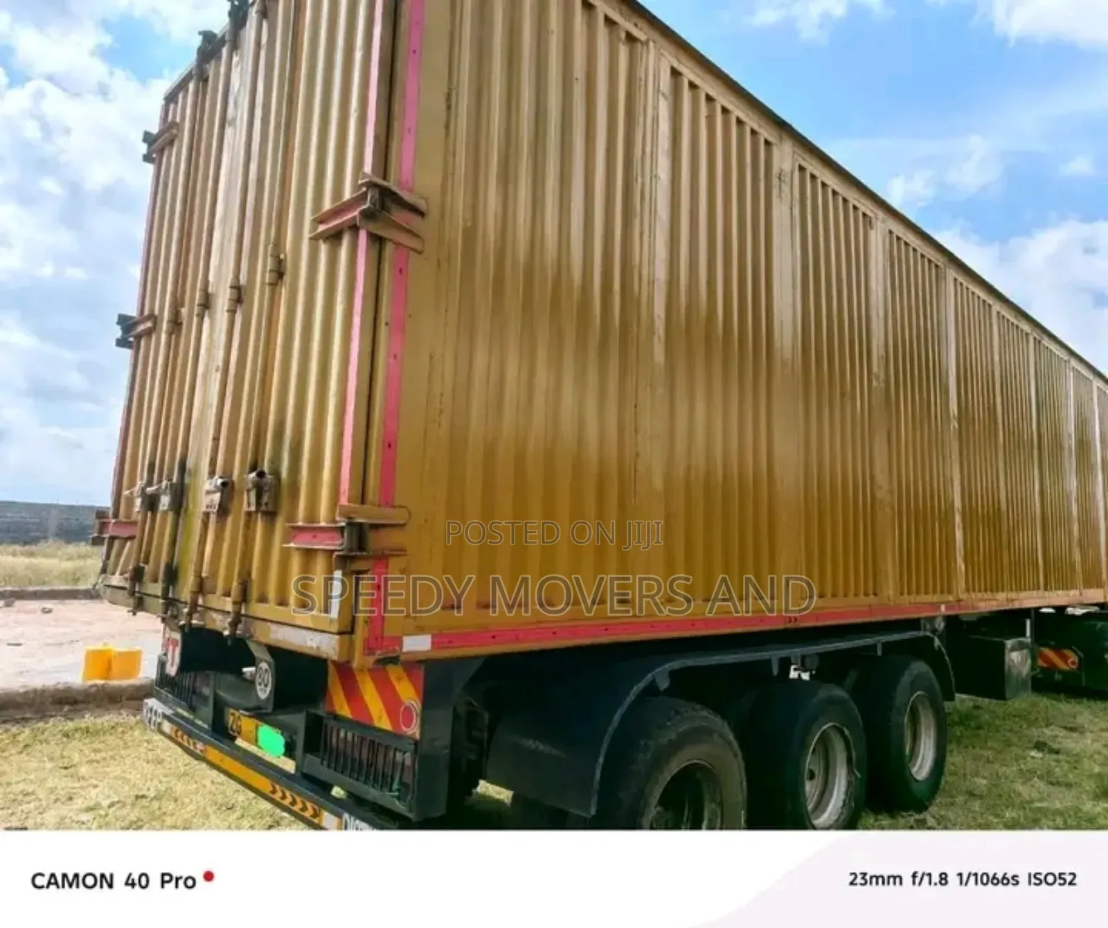 Transit Trailer at Hand for Logistics Services