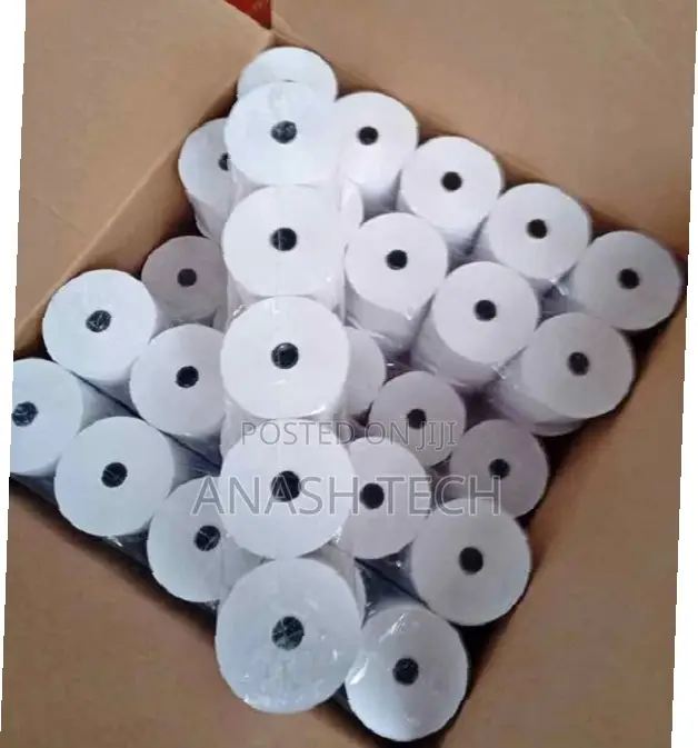 Full Box of 80mm by 80mm by 13mm Thermal Rolls Paper