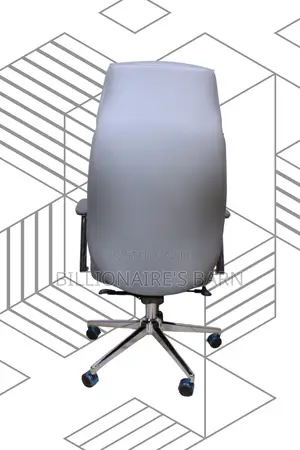 Grey Executive Leather Office Chair (Adjustable) — Moving Fast