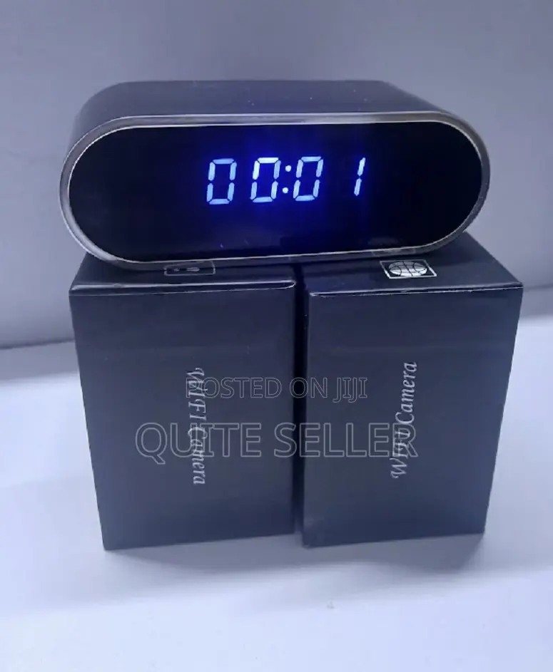 Clock Hidden Spy Camera With Remote Phone Access - Durable Material