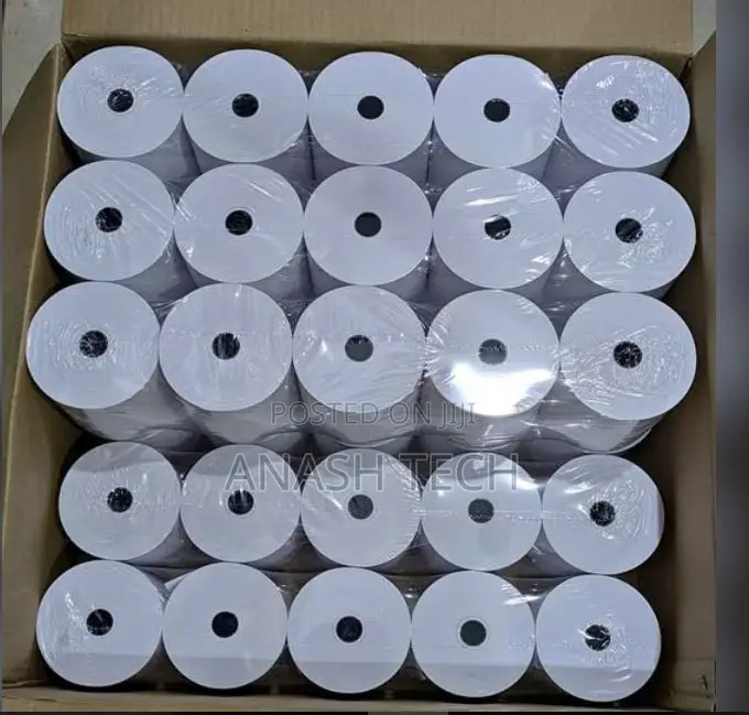 50 Pieces of 80mm by 80mm by 13mm Thermal Rolls for Hotels