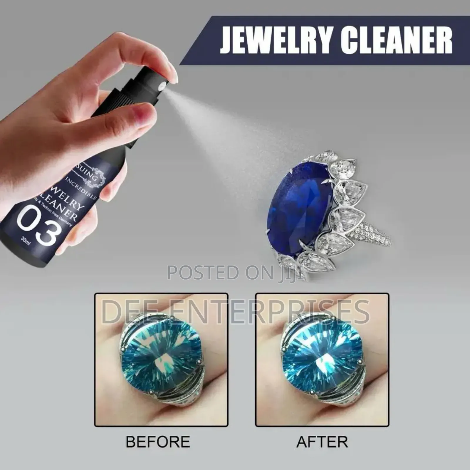 30ml Set Jewelry Detergent Cleaner