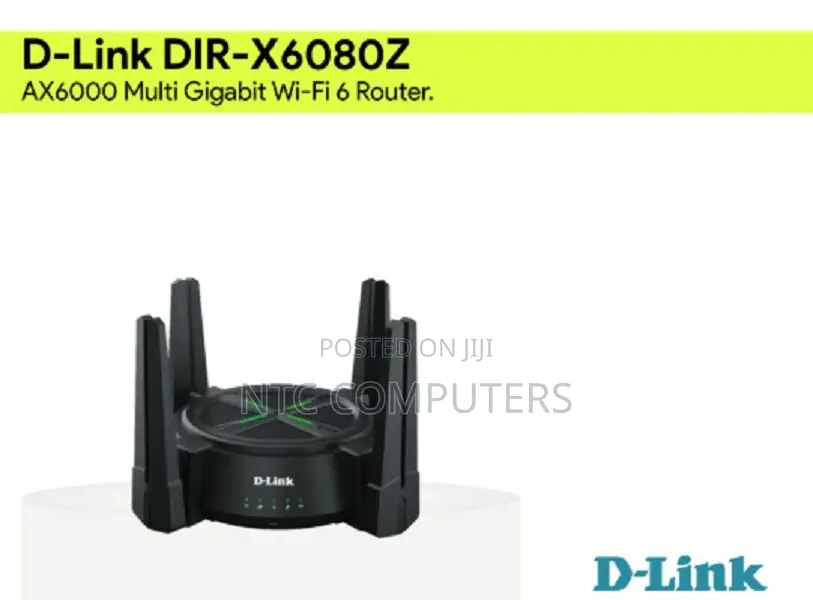 D-Link Ax6000 Multi Gigabit Wi-Fi 6 Router - Dir-X6080z