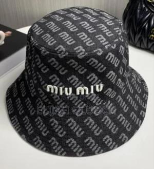 Miu Miu Black Designer Bucket Hat - thumbnail 2