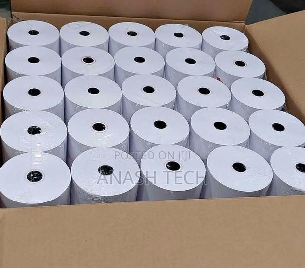 80mm by 80mm Thermal Rolls Papers 50-Pack – Crisp Printing - main view