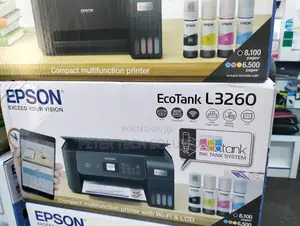 Epson Ecotank L3260 Wi-Fi All-in-One Ink Tank Printer(Brand New)