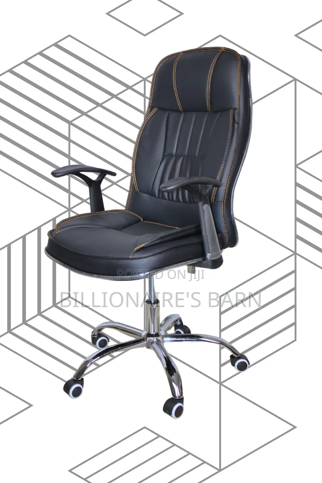 Sleek Executive Leather Office Chair | Scratch-Resistant Finish