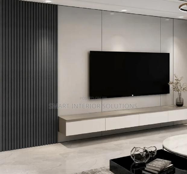 Living Room Fluted Panels