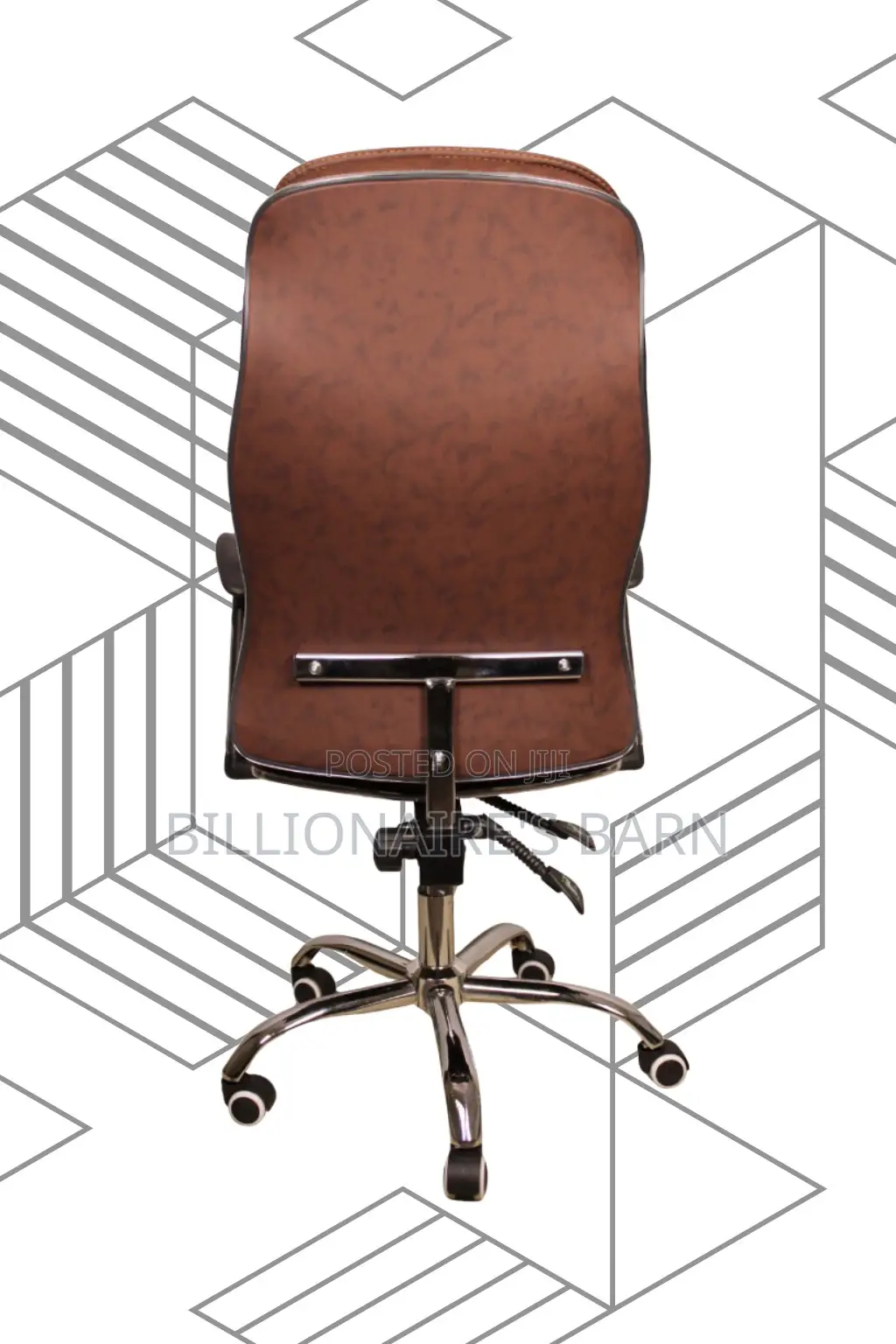 Ergonomic Executive Leather Chair — Steel Frame