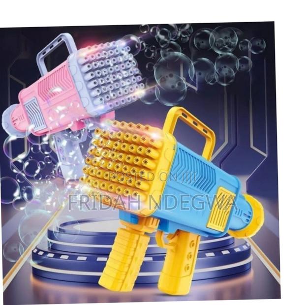 Rechargeable Bubble Gun - 60 Holes With Lights - main view