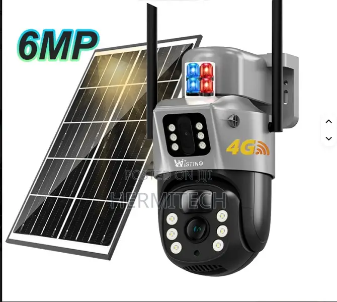 6mp V380 Pro Solar Battery Powered Outdoor PTZ Camera