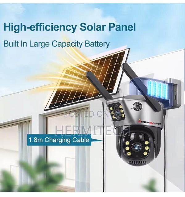 6mp V380 Pro Solar Battery Powered Outdoor PTZ Camera - thumbnail 2