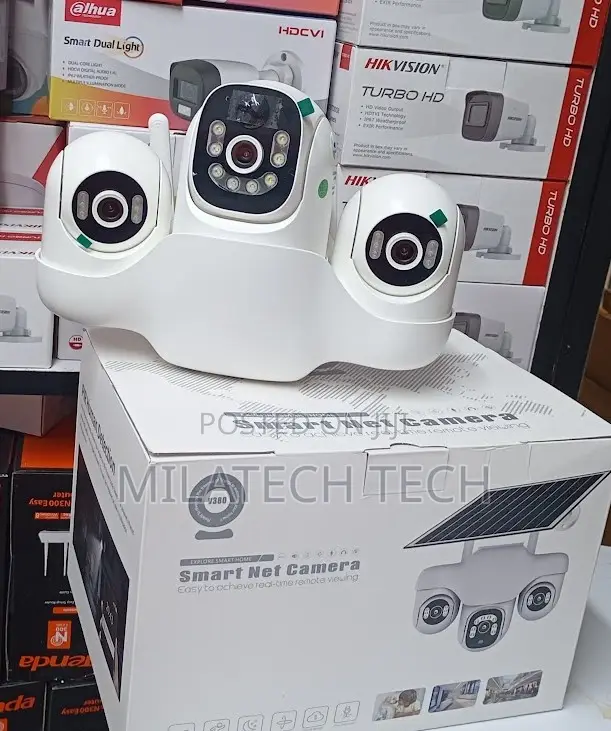 Tripple Lens Solar Camera V380 Full Resolution