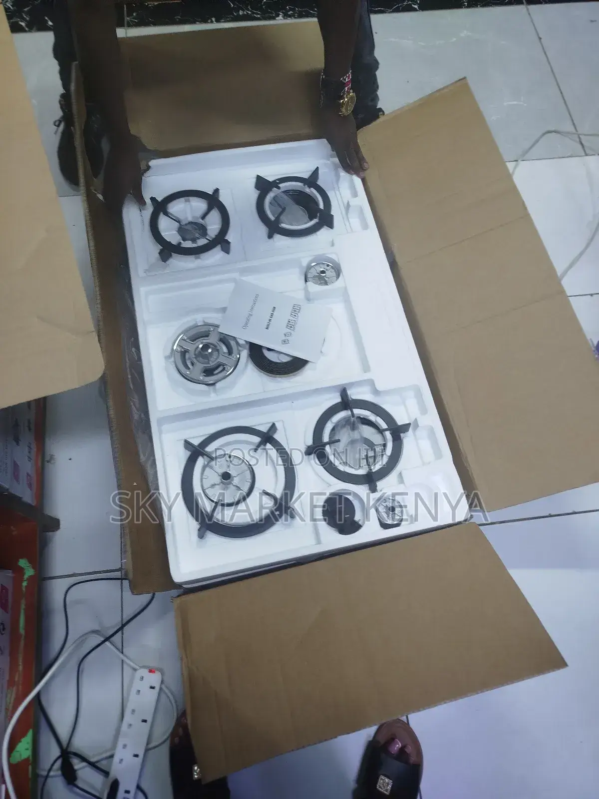 Bolesi Built in Hob Cooker 4 Gas 1 Ceramic Burner