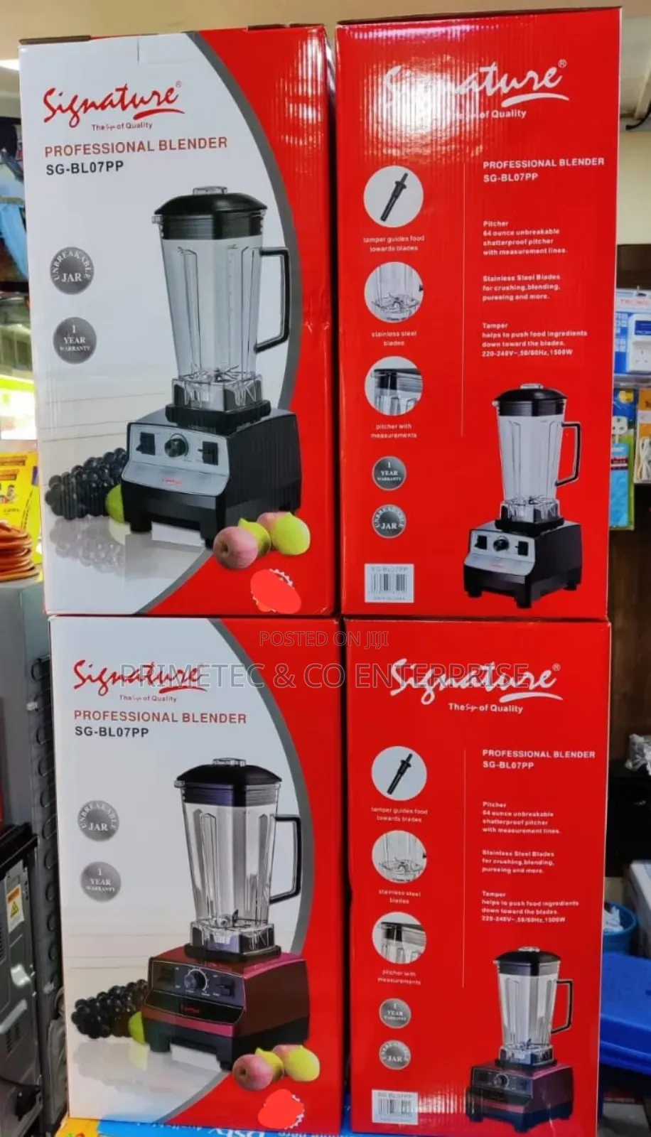 Signature Commercial Blender 2litres 1 Jug 2000w