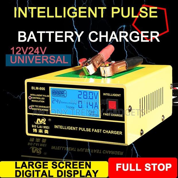 Batttery Charger Bolaimei 12/24v Car & Motorcycle Battery Charger