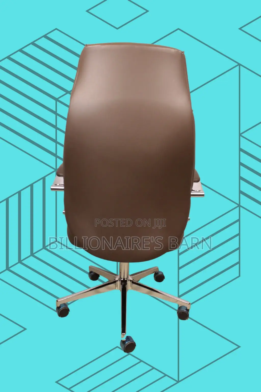 Brown Executive Leather Office Chair (Breathable) — Hot Deal