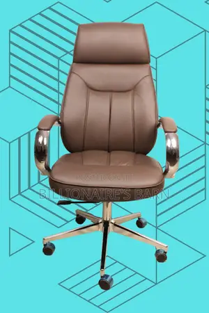 Brown Executive Leather Office Chair (Breathable) — Hot Deal