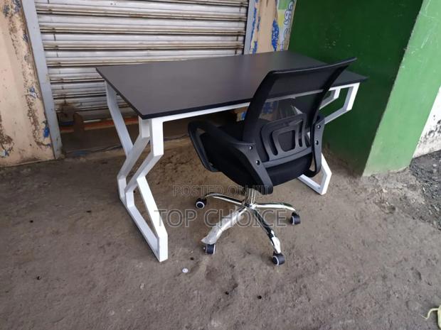 High Tech Office Table and Chairs - main view