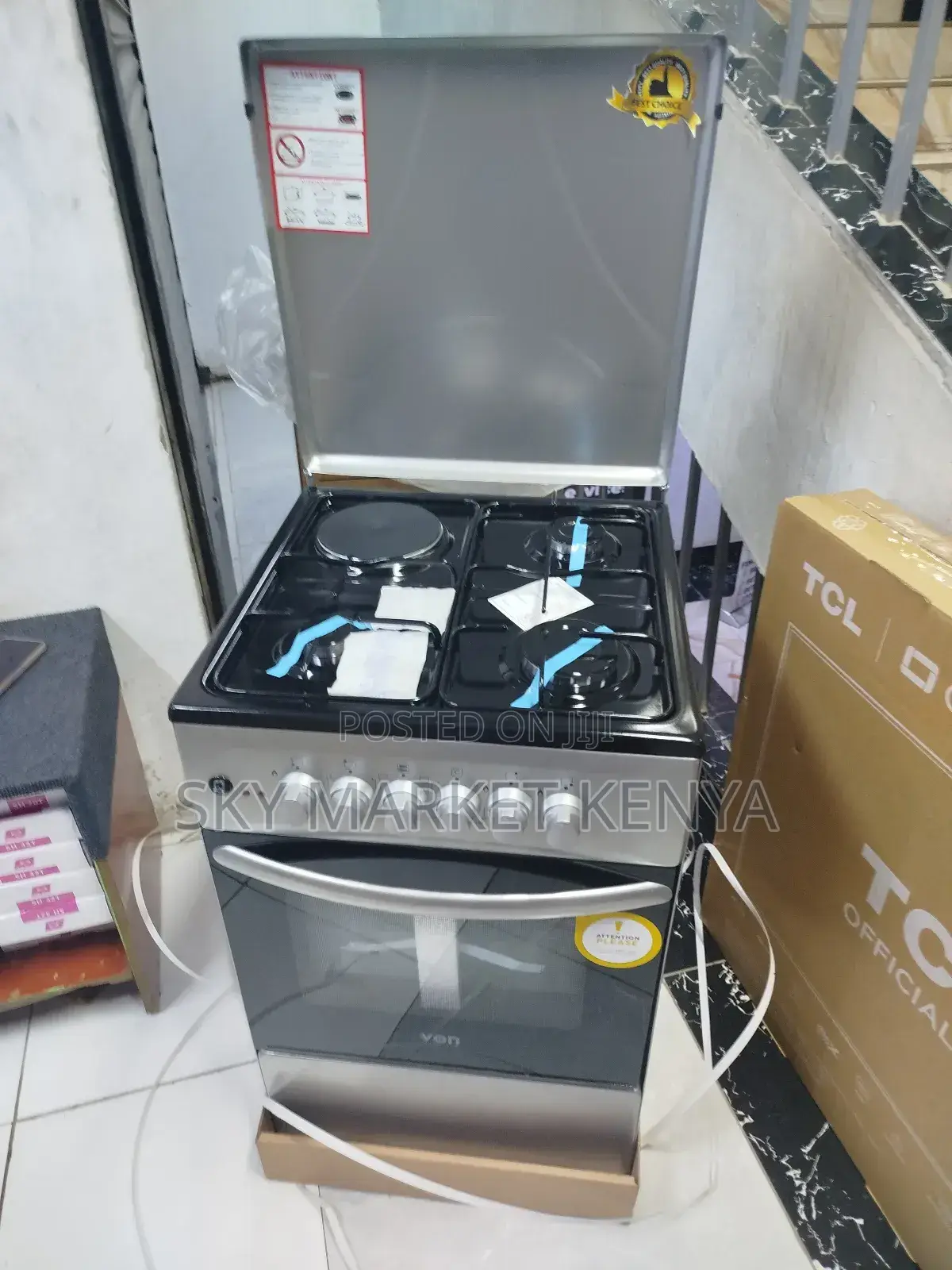 Von Cooker 50×50cm 3 Gas 1 Electric