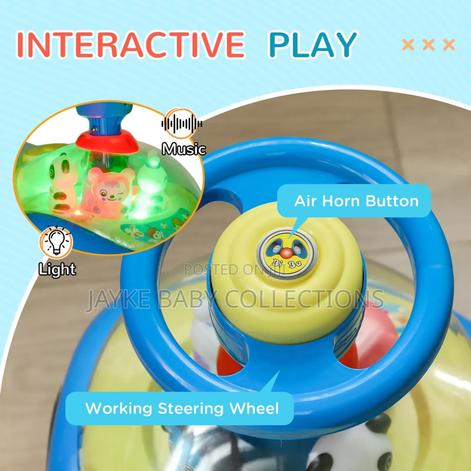 Kids Ride-on Push Car Baby Walker Toddler Toy