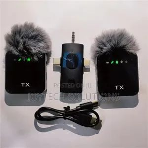 F11_2 3in 1 Noise Cancelling Mic Dual Mini Wireless Microphone