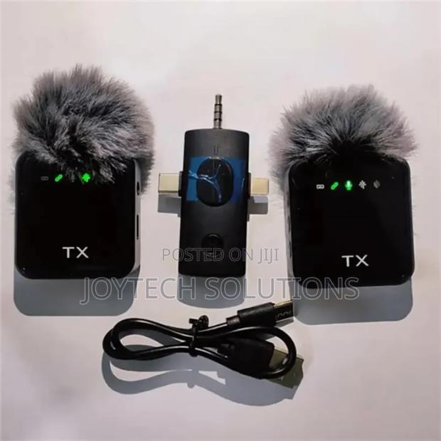 F11_2 3in 1 Noise Cancelling Mic Dual Mini Wireless Microphone - thumbnail 2