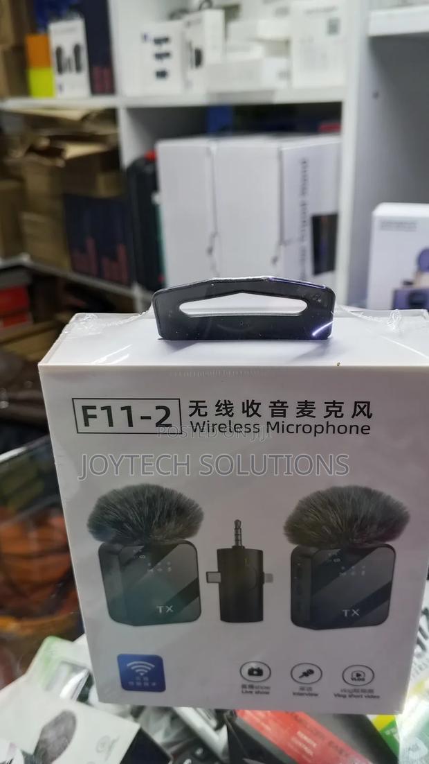 F11_2 3in 1 Noise Cancelling Mic Dual Mini Wireless Microphone - thumbnail 3