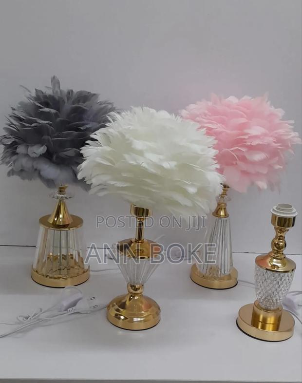 *Bedside Table Lamp With Feathers Head Now Available* - thumbnail 3