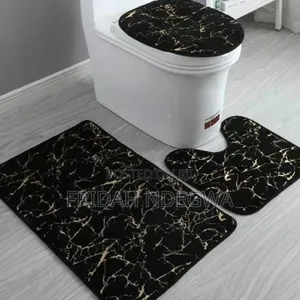 Marble Pattern 3pcs Bathroom Mats