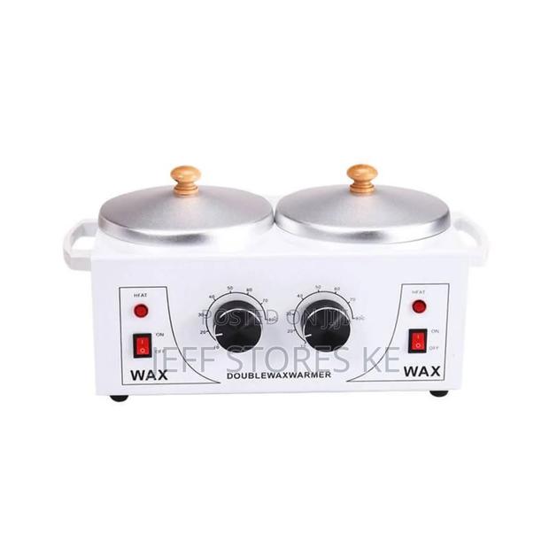 White 2 Set Wax Pot