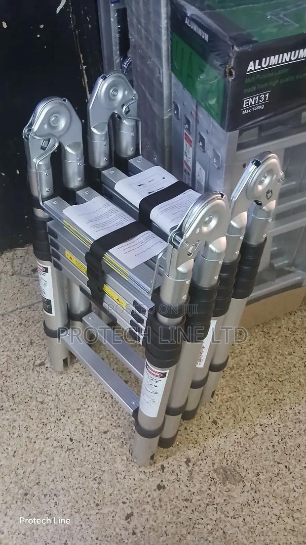 1.9m +1.9m Multipurpose Telescopic Ladder 3.8m - main view