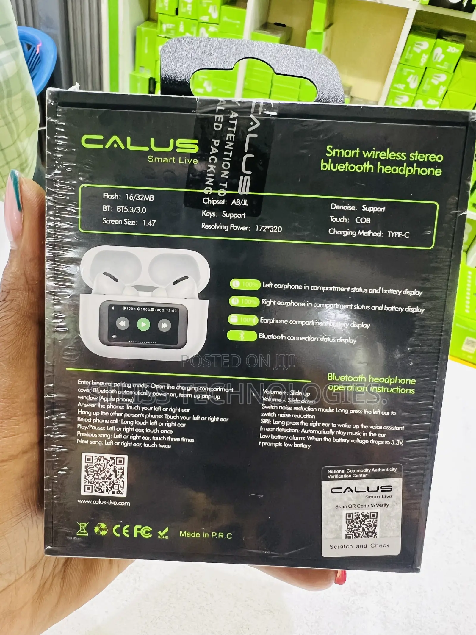 Calus Wireless Airpods With Anc/Enc