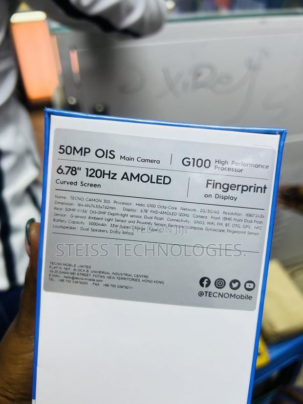 New Tecno Camon 30S 128 GB Black - thumbnail 5