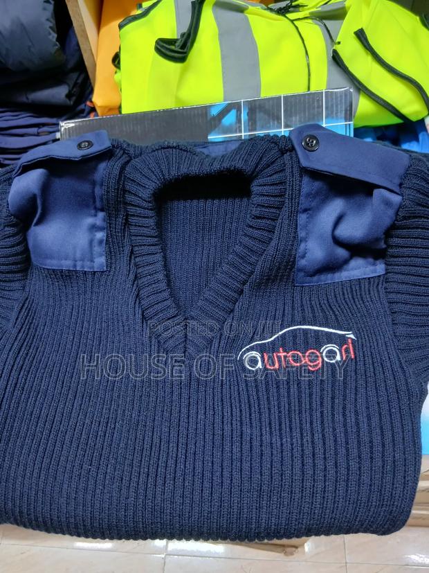 Navy Blue Branded Security Guard Sweater - thumbnail 2