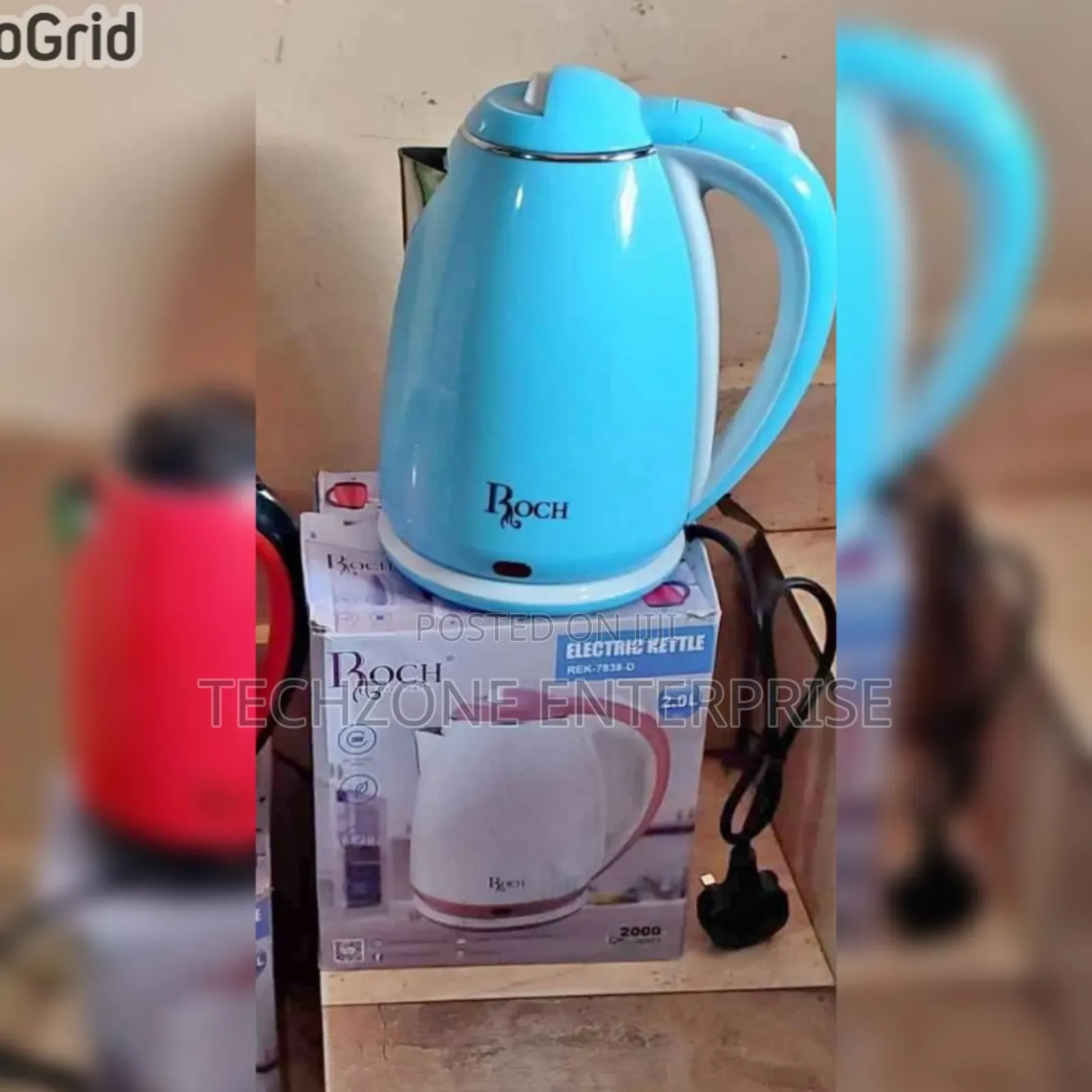 Roch Rek-7838-D 2l Plastic Electric Kettle in Different Colors