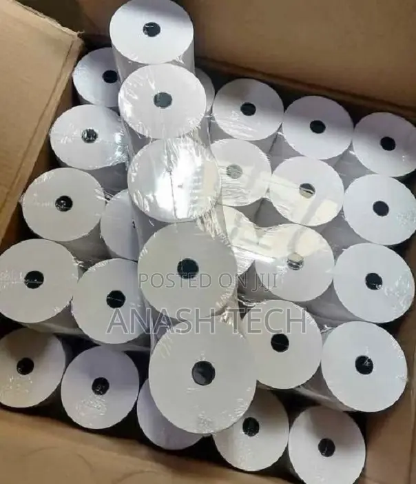 50 Pieces of 80mm by 80mm by 13mm Thermal Rolls Paper Rolls