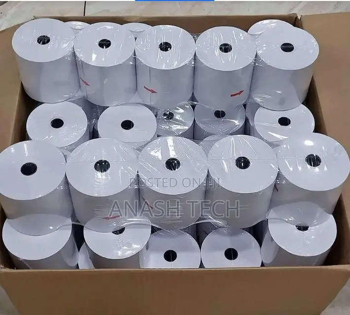 50 Pieces of 80mm by 80mm by 13mm Thermal Rolls Paper Rolls