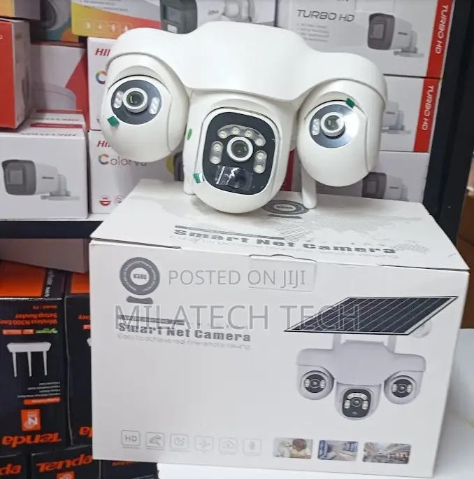 3lens Triple Lens 4g Solar Camera Ptz,.